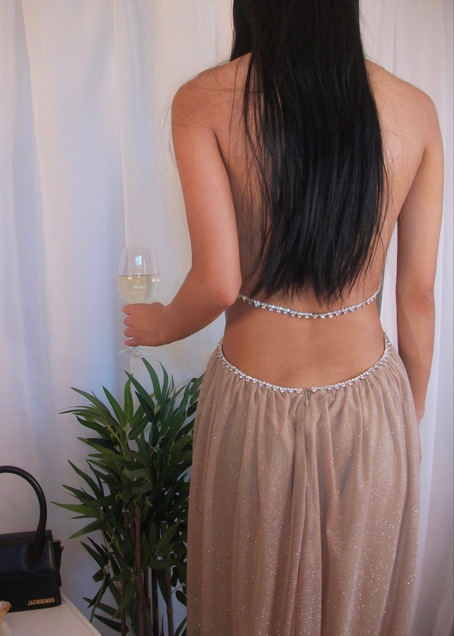 Deep Plunge Stardust Dress
