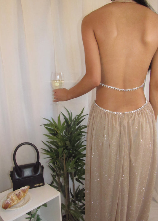 Deep Plunge Stardust Dress