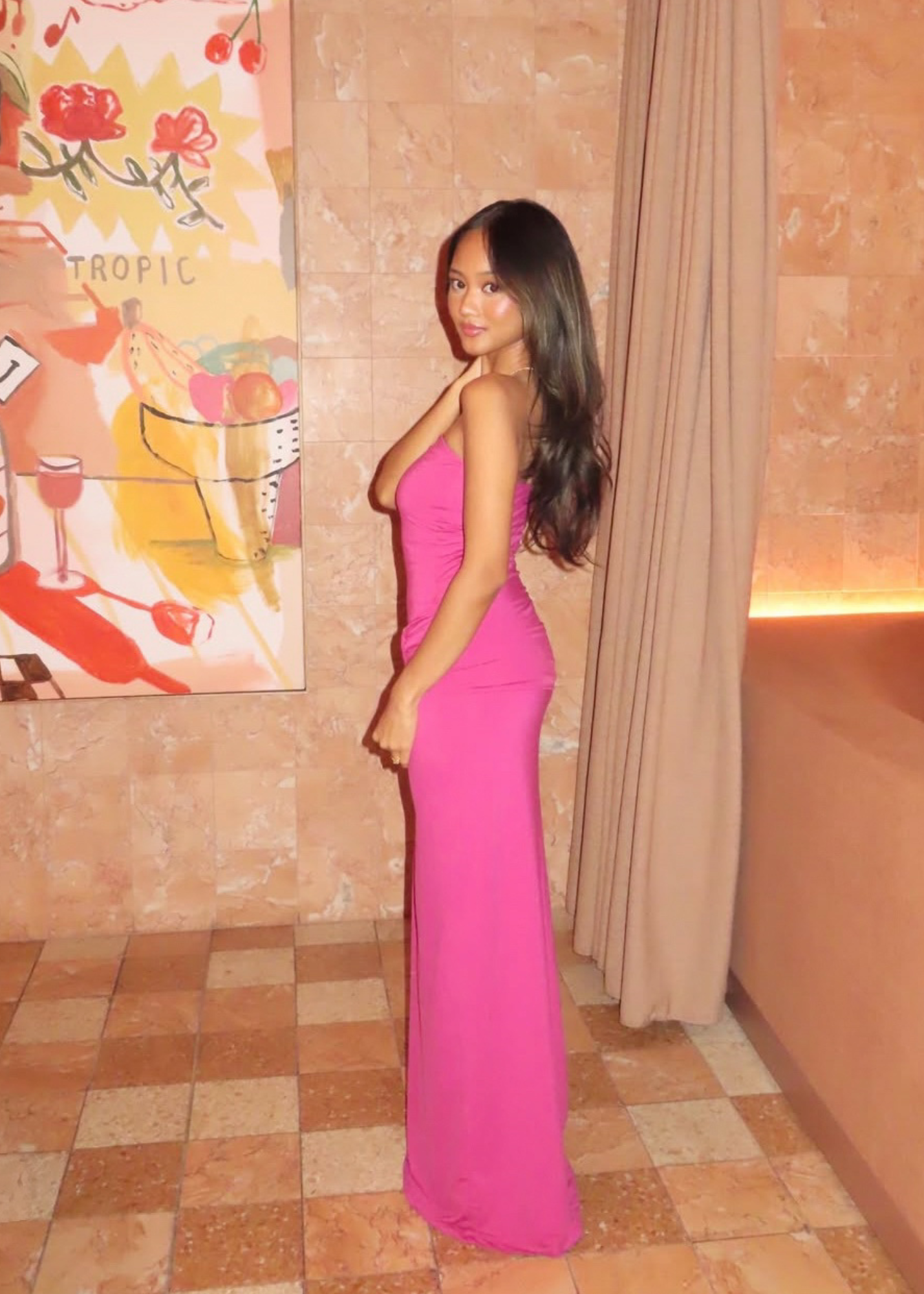 Kookai Torin Dress in Hibiscus