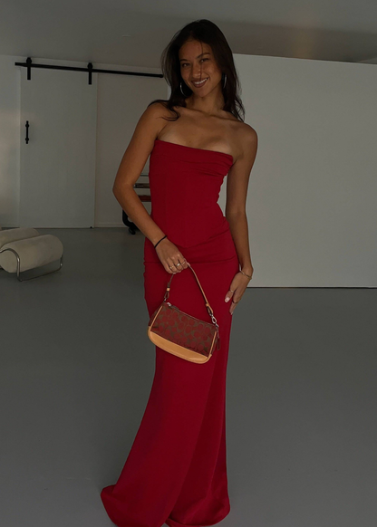HNTR the Label Louie Gown in Red
