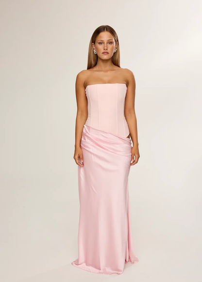 Hntr the Label Huxley Gown in Pink