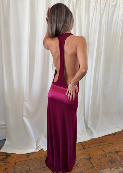 La Marie Serena Dress in Ruby