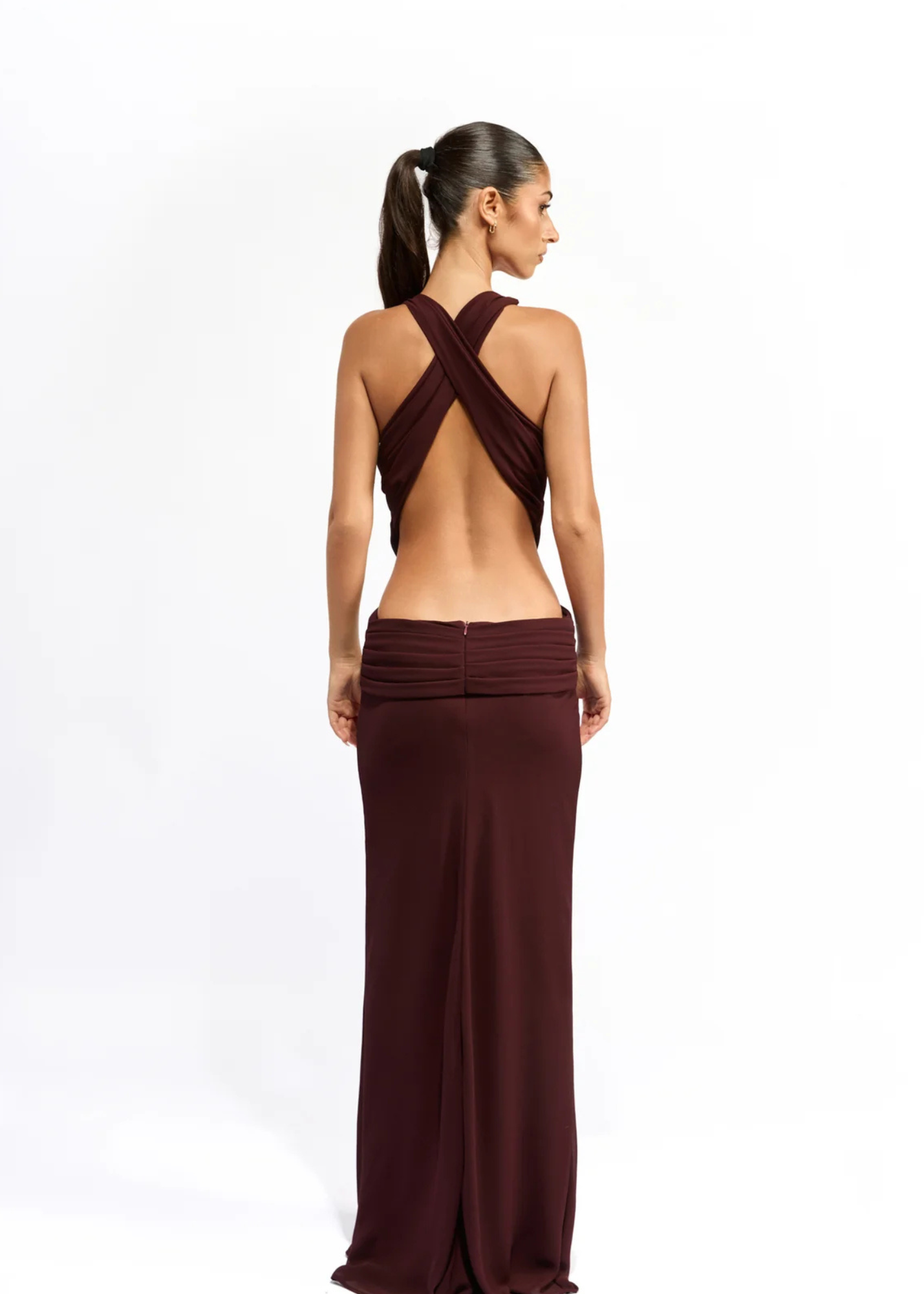 Mim and Bell Yvette Dress in Burgundy