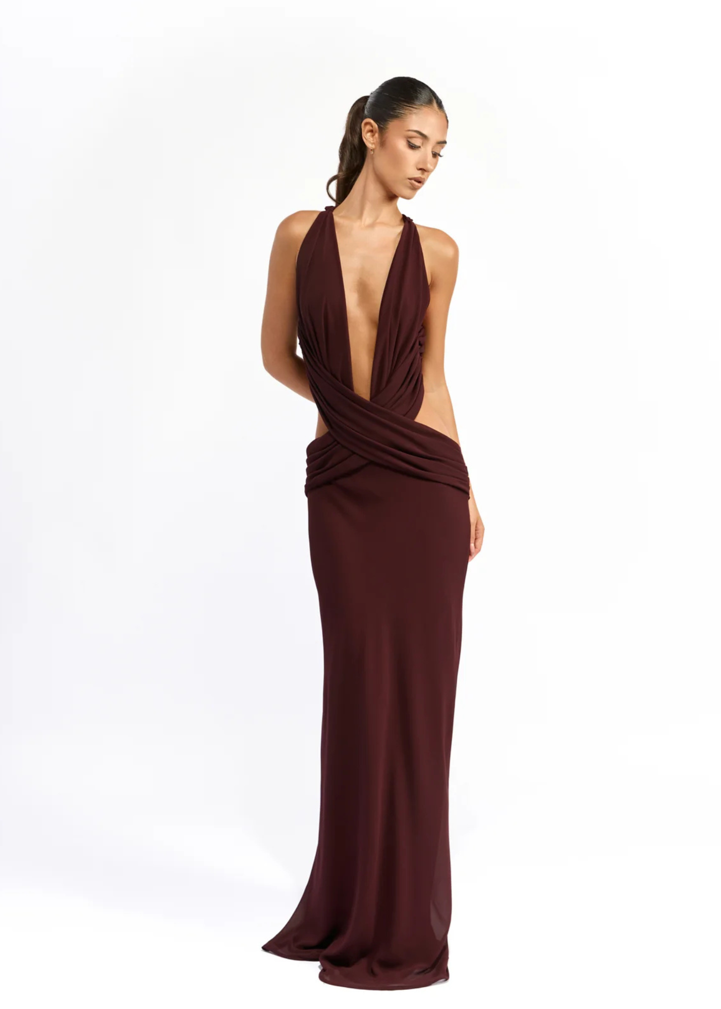 Mim and Bell Yvette Dress in Burgundy