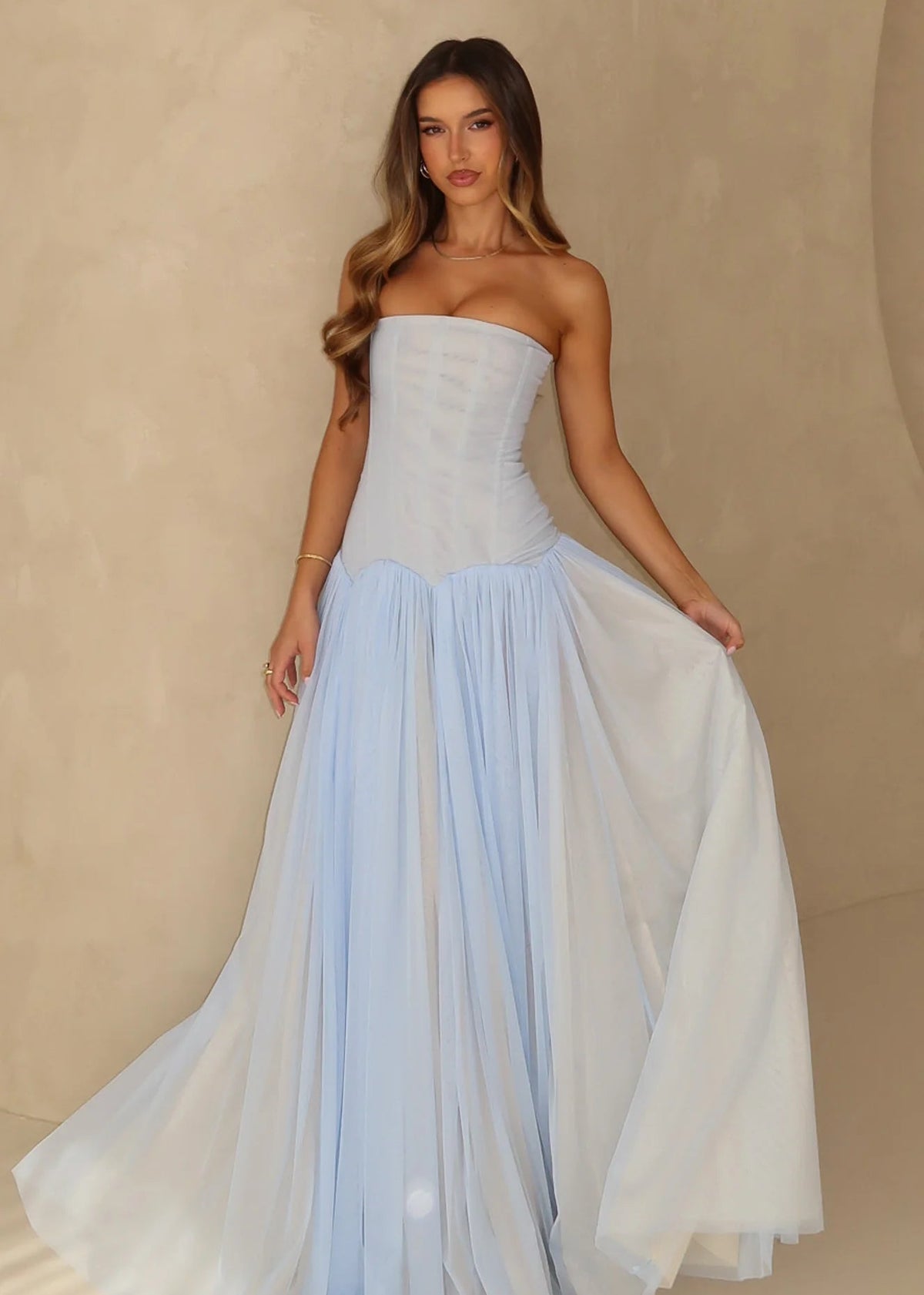 White Fox Magic Muse in Baby Blue