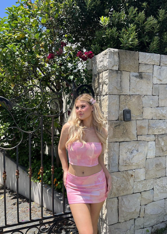 The Ophelia Corset Set - Pink